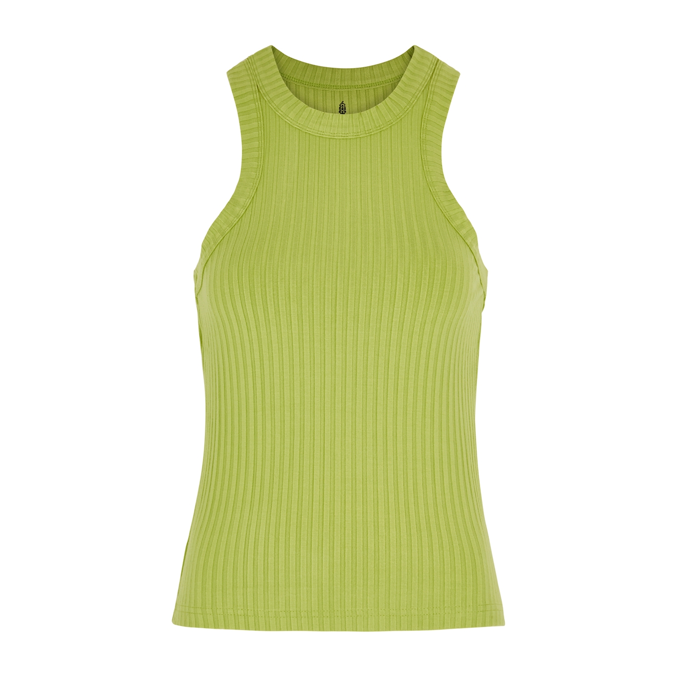 Free People Movement Blissed Out Lime Ribbed Jersey Tank - L