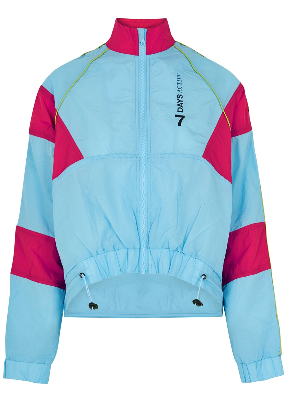 7 DAYS ACTIVE ASANTE BLUE PANELLED SHELL JACKET