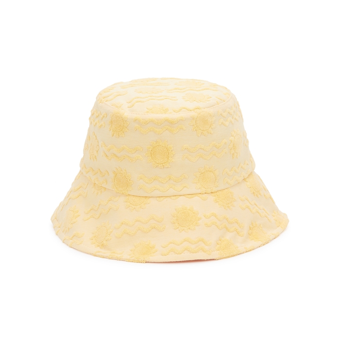 Lack Of Color Wave Yellow Terry Bucket Hat