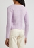 Florence lilac textured-knit cardigan - Kitri