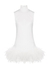 Umiko white feather-trimmed mini dress - 16 Arlington