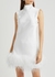 Umiko white feather-trimmed mini dress - 16 Arlington