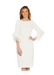 Knit crepe tiered sleeve dress - Adrianna Papell