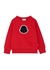 KIDS Red logo cotton sweatshirt (4-6 years) - Moncler