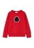 KIDS Red logo cotton sweatshirt (8-10 years) - Moncler