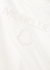 KIDS White logo cotton babygrow - Moncler