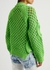 Green open-knit cotton-blend jumper - Stella McCartney