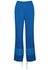 Blue plissé knitted trousers - Stella McCartney