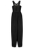 Envers black panelled silk jumpsuit - Stella McCartney
