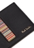 Black striped leather card holder - Paul Smith