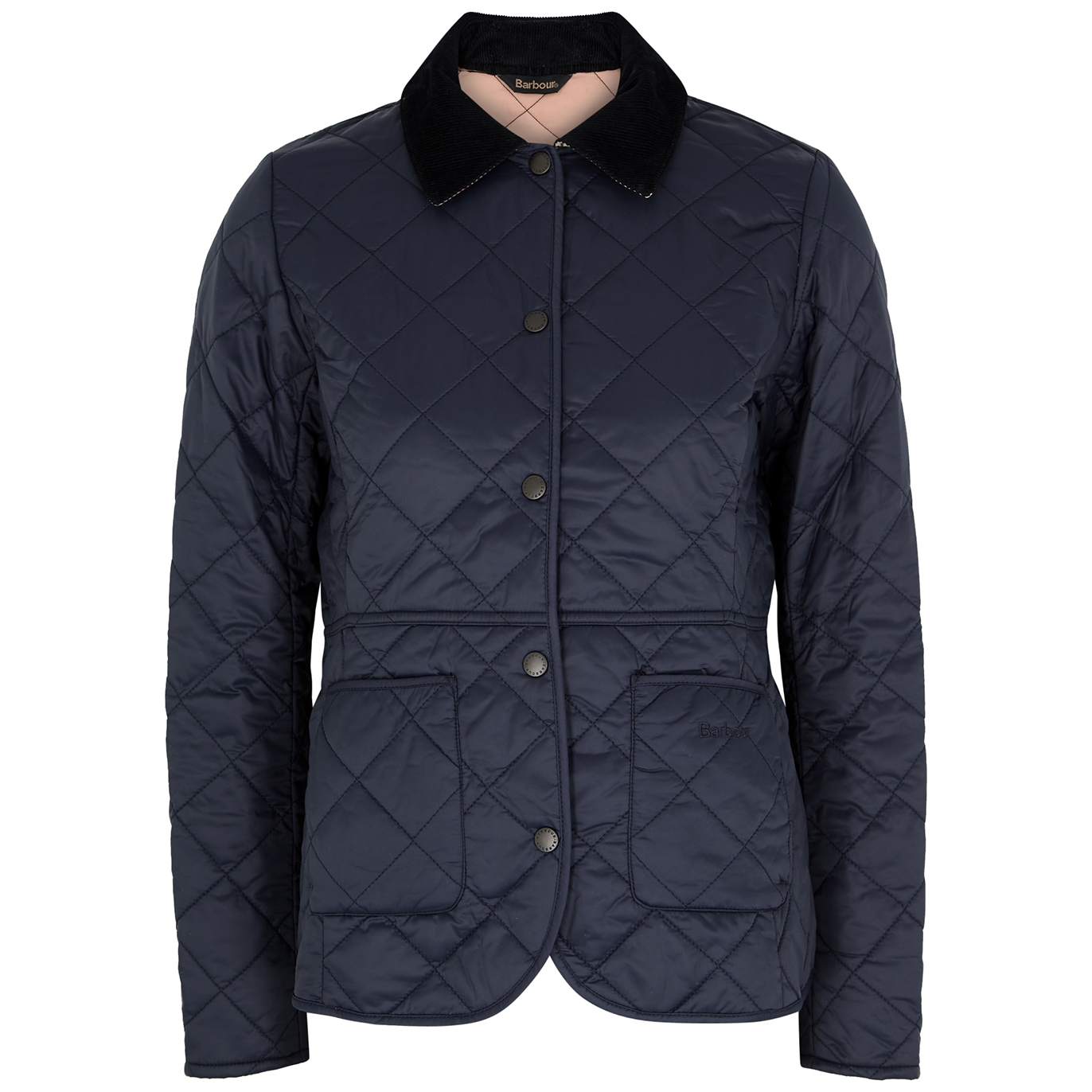 Barbour Deveron Navy Quilted Shell Jacket - 10