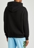 Black printed hooded cotton sweatshirt - BOSSI Sportswear