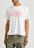 White logo cotton T-shirt - BOSSI Sportswear