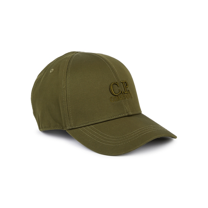 C.P. Company Green Logo Cotton-twill Cap