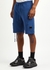 Blue logo cotton shorts - C.P. Company