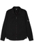 Black brushed cotton overshirt - C.P. Company