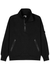 Black half-zip cotton sweatshirt - C.P. Company