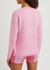 Pink cotton and cashmere-blend jumper - Allude