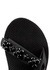 Trekky black bead-embellished sandals - Arizona Love