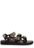 Trekky black chain-embellished sandals - Arizona Love