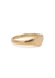Engravable Heart 18kt gold-plated signet ring - Missoma