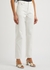 Olivia off-white slim-leg jeans - Victoria Beckham