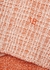 Orange woven wool-blend polo top - Victoria Beckham