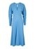 Blue crepe midi dress - Victoria Beckham