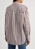 Brown and white striped cotton shirt - Victoria Beckham