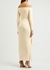Lotus ivory ruffle-trimmed maxi dress - Solace London