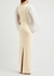 Ziya ivory puff-sleeve gown - Solace London