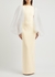 Ziya ivory puff-sleeve gown - Solace London