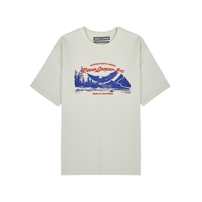 Reese Cooper Eagle Printed Cotton T-shirt