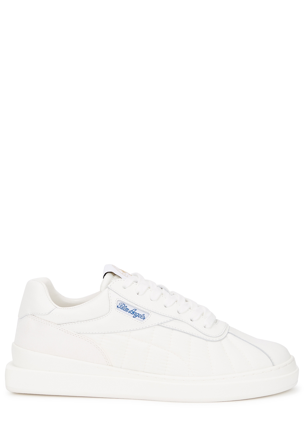 Rainbow white panelled leather sneakers