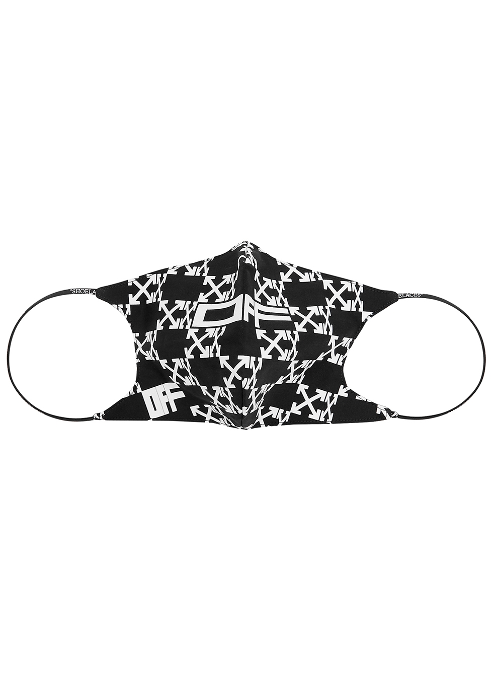 OFF-WHITE ARROWS MONOGRAMMED COTTON FACE MASK