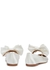 Aristocat white bow-embellished satin flats - Sleeper