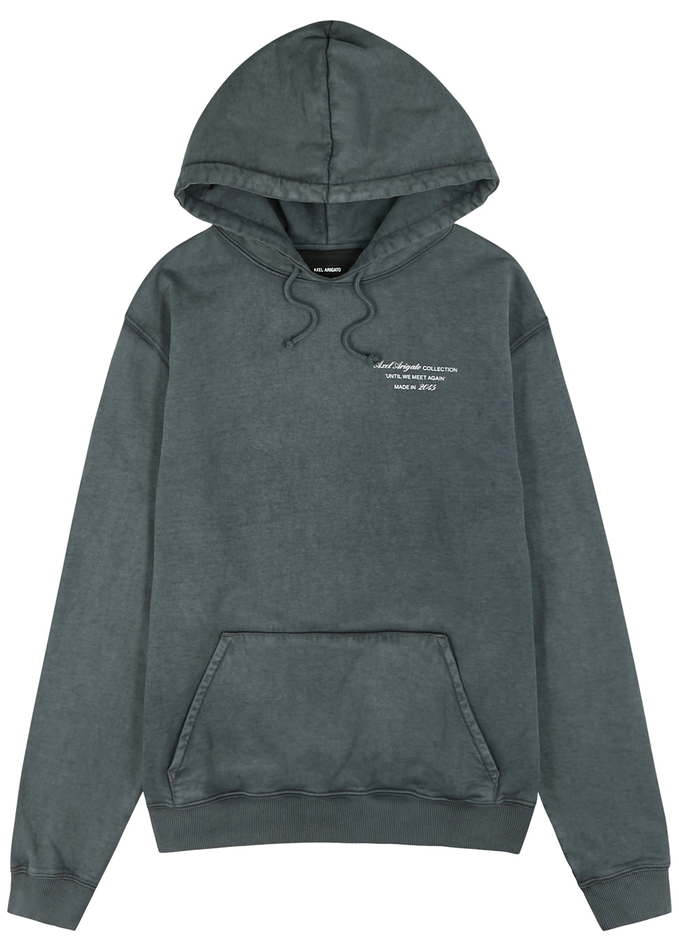 Reunited grey hooded cotton sweatshirt