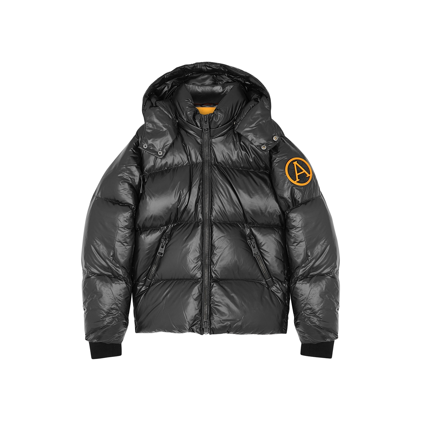 Arctic Army Kids Black Quilted Shell Jacket