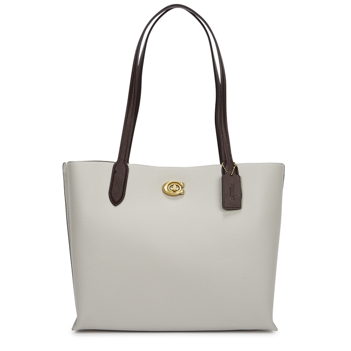 Coach Willow Grey Leather Tote