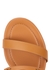 75 brown logo cut-out leather mules - Fendi