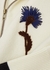 Cream floral-appliquéd wool jacket - Maison Margiela
