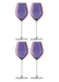 Aurora champagne tulip glass 285ml polar violet x 4 - LSA International