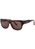 City red tortoiseshell wayfarer-style sunglasses - Balenciaga