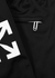 Black logo stretch-jersey track pants - Off-White