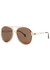 Brown aviator-style sunglasses - Gucci