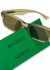 Transparent brown rectangle-frame sunglasses - Bottega Veneta
