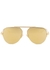 Gold-tone aviator-style sunglasses - Bottega Veneta