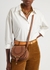 Marcie small brown studded leather saddle bag - Chloé
