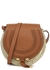 Marcie small raffia and leather saddle bag - Chloé