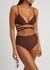 The Wrap Triangle brown bikini top - Matteau